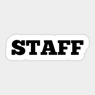 Staff Sticker